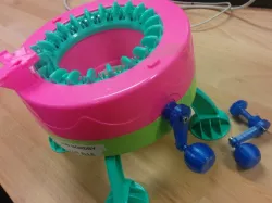 Motorizable replacement crank for circular knitting machine