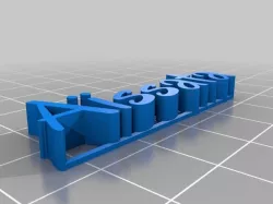 My Customized 3D name plate
