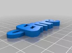 My Customized iamburny's  Text - Name Keyring / Keyfob