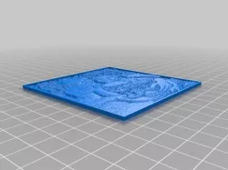 My Customized Lithophane (parametrized length and thickness)