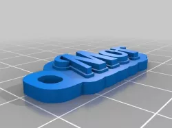 My Customized Multiline Tag or Keychain