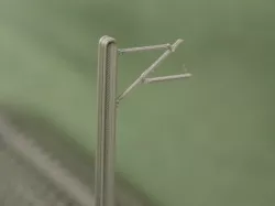 N scale modular track catenary masts