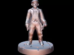 Peaky Blinder w/chain (15mm scale)