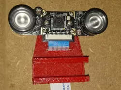 Raspberry Pi Camera mount for 3D printer (inclined to focus on the print area)