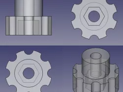 Screw head for Velbon CX560, replaces original handle