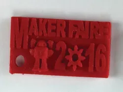 Souvenir Pendant for Maker Faire - UMO extruder