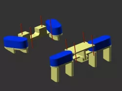 Tarot TL250 Landing Gear 10 degrees