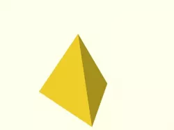 Tetraedre (piràmide triangular) amb arestes de la mateixa mida