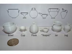 1/10 scale Cretan Pottery