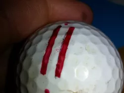 2 line Golf Ball Marker