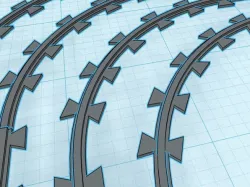 28mm / 30mm Wargaming Razor Wire