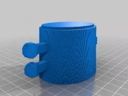 (3D Slash) ShotGlassIceCubeCup - with grooves