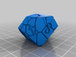 Cracked D10 Dice