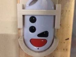 Garage door remote wall mount