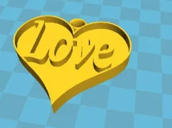 Heart Key Chain