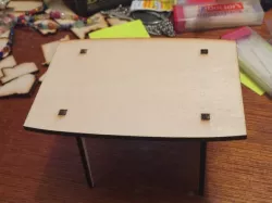 Laser Cut Miniature Modern Table