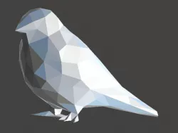 Low Poly Swallow