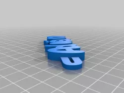 My Customized iamburny's  Text - Name Keyring / Keyfob