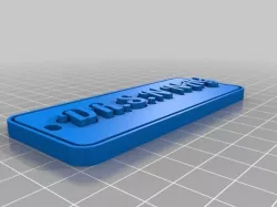 My Customized Multiline Tag or Keychain