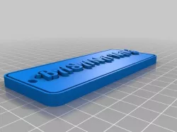 My Customized Multiline Tag or Keychain