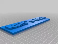 My Customized Sign with Backplate