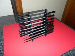 Needle file sword stand