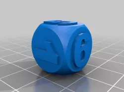 Numbered Die/Dice
