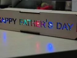 Rainbow word:Happy Father's Day!