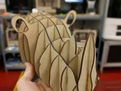 Rhino Head for Laser Cutting