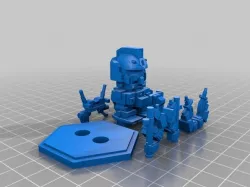 SD Gundam ver.KA full armed test print 4cm