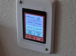 Single gang mounting system for RaspberryPi with Touchscreen