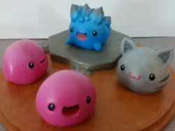 Slime Rancher - Pink Slime, Tabby Slime and Rock Slime