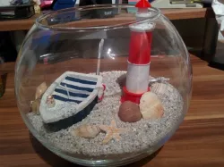 smaller round base lighthouse model