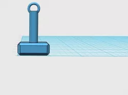 Thors hammer keychain