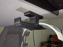 Under desk headphone mount