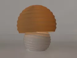 Wavy mushroom lamp