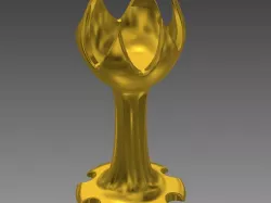 Wine glass goblet (holds stemless wine glass)
