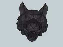 Wolf head flash hider for airsoft