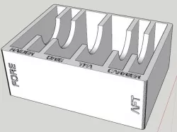 X-Wing Miniatures - Toolbox Bin for Imperial Damage Decks