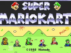 Yoshi Mario Kart SNES