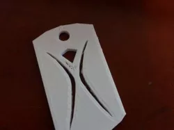 Burning Man Logo Dogtag