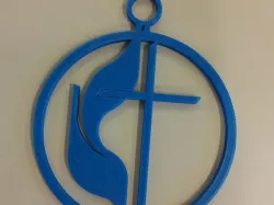 Cross and flame