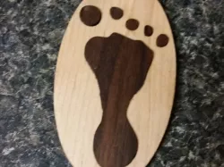 Custom Babies Foot Keychain