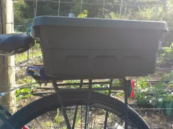Customizable Bike "Trunk" Container Adaptor