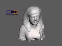 Egyptian Plaster Bust 3D Scan