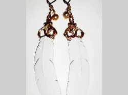 Feather Filigree Earrings