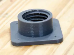 Flanged and threaded Fein Turbo I hose attachment point