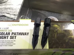 Garden solar lamp spike