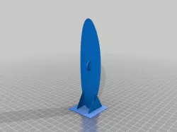 Kiteboard (deep concave) test profile with supports.