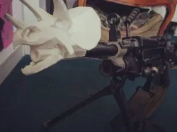 Low Poly Triceratops Skull Flash Hider